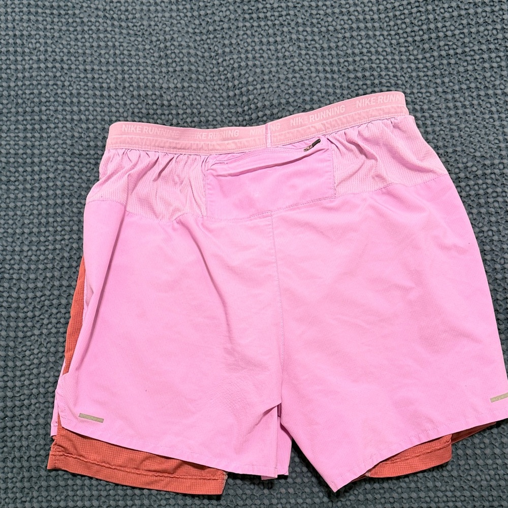 Nike Men's Athletic Shorts in Pink - Picture 2 of 3